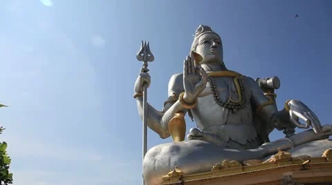 God Shiva in Murudeshwar Stock Footage 22424495