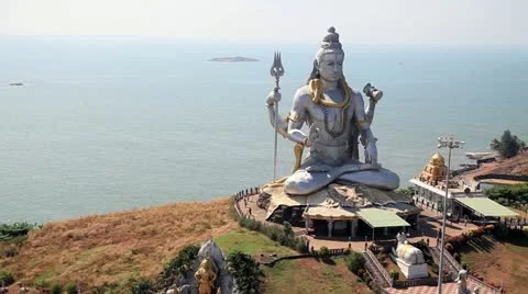 God Shiva in Murudeshwar Stock Footage 22428726