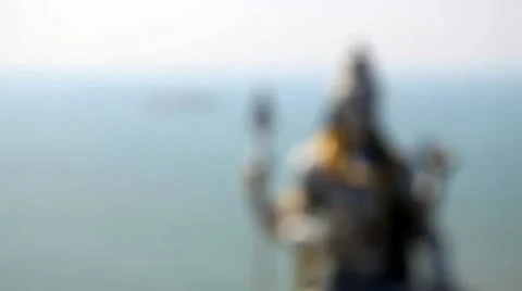 God Shiva in Murudeshwar Stock Footage 22433201
