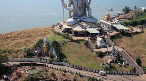 God Shiva in Murudeshwar Stock Footage 22433247