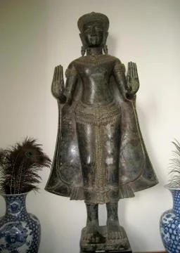 God statue in the temple Stock Photos