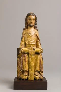 God of the Trinity ca. 1300 German Christians of the Middle Ages believed t.. Stock Photos