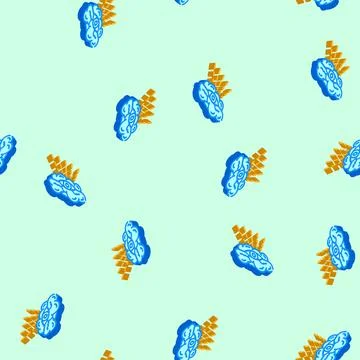 God unsolved mystery isometric icon seamless pattern Stock Illustration