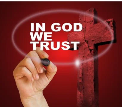 In god we trust Stock Illustration