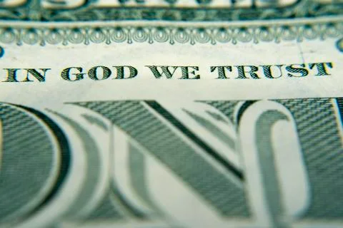 In god we trust Stock Photos