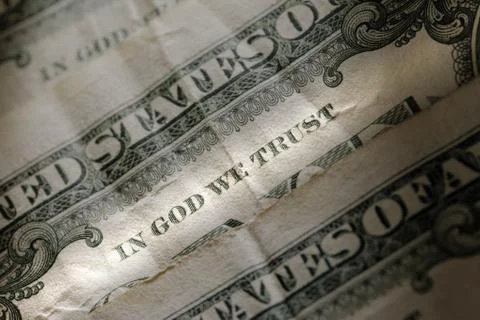 In God We Trust Foto stock