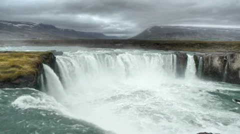 Godafoss in Iceland Stock Footage 12423447