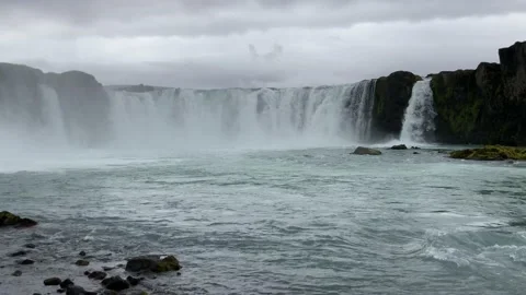 Goðafoss, Iceland Video stock 217383244