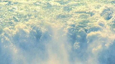 Godafoss Waterfall  Stock Footage 484063