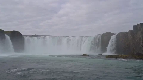 Godafoss Waterfall Stock Footage 73266207