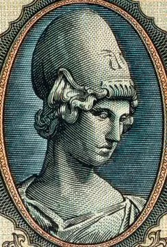 Goddess Athena Illustrazione stock