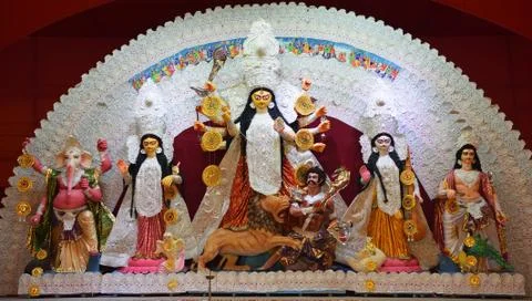 Goddess Durga Idol Stock Photos