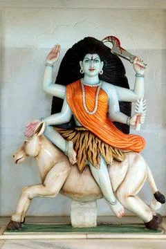 Goddess Maa Durga seventh aspect statue Copyright: xAnirudhaxCheoolkar/Din... Stock Photos