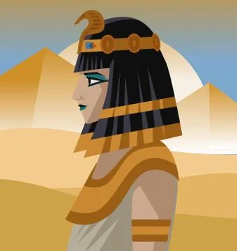 Goddess queen of the nile Ilustración de archivo