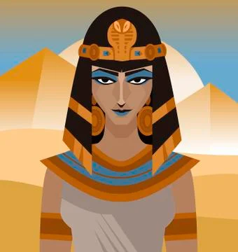 Goddess queen of the nile Ilustración de archivo