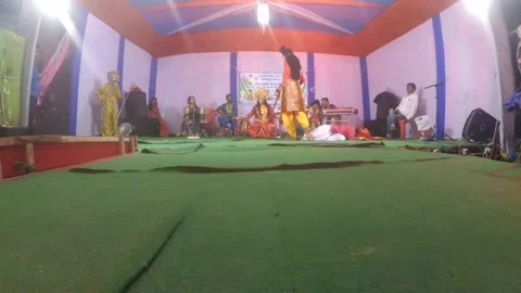 Goddess Vaishno Devi Performance On The Stage By Indian Dancers Stock Footage 172121738