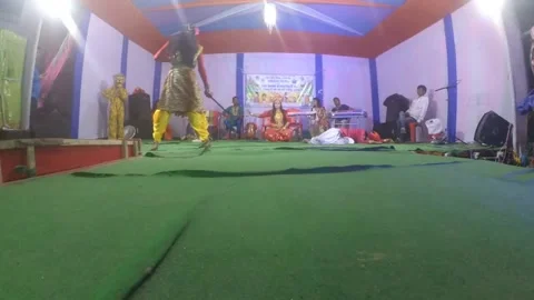 Goddess Vaishno Devi Performance On The Stage By Indian Dancers Stock Footage 172121809