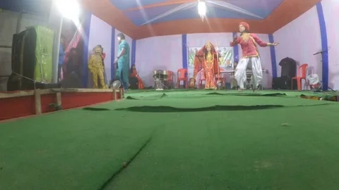 Goddess Vaishno Devi Performance On The Stage By Indian Dancers Stock Footage 172121917