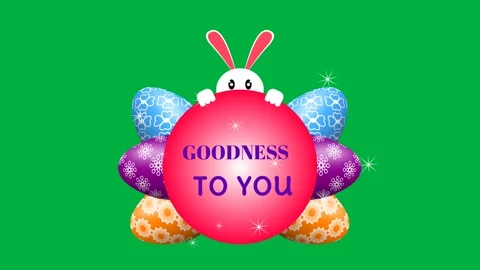 Goddess to you animated sticker for Easter celebration Stock Footage 234106509