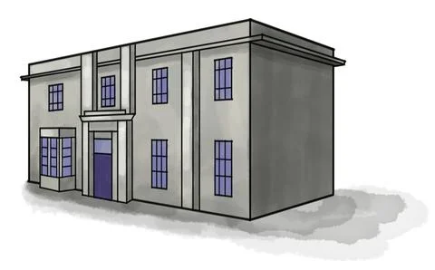 GODESS HOUSE RENDER Stock Illustration