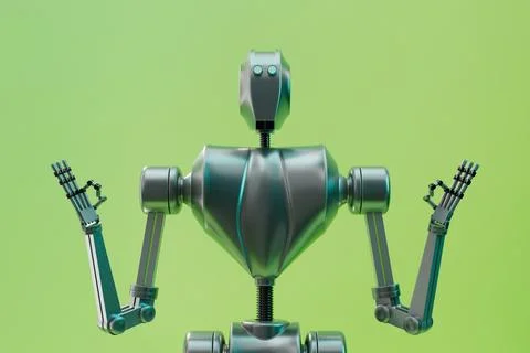 Godlike robot Stock Illustration