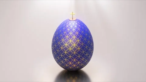 Godrays Easter Egg Loop Stock Footage 302212562