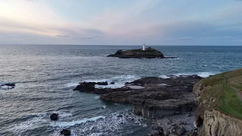 Godrevy Lighthouse Stock Footage 328580371