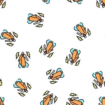 Gods ancient greece vector seamless pattern Ilustración de archivo