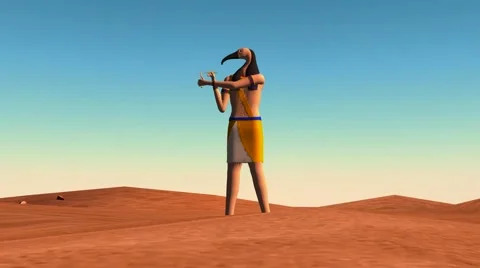 Gods of Egypt - The God of Wisdom, Thoth Stock-Footage 64871507