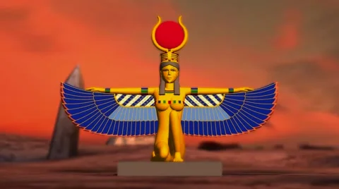 Gods of Egypt - The Goddess Isis Stock-Footage 64871607