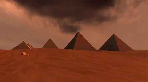 Gods of Egypt - Zoom into the inside of the Great Pyramid of khufu Stock-Footage 64871333