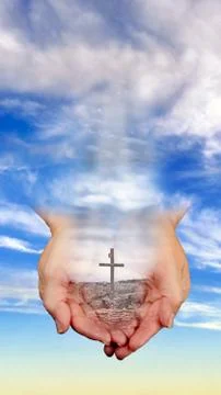 In Gods Hands. Stock Photos