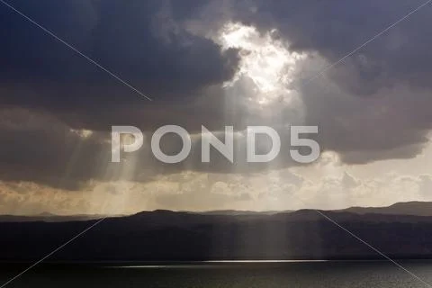 Gods sunbeam Stock Photos
