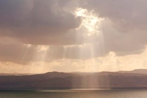 Gods sunbeam Stock Photos
