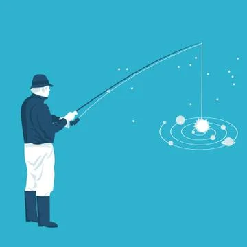 God,space, and the creation of the world Stock Illustration