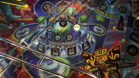 Godzilla Pinball Machine - Playfield Stock Footage 252746368