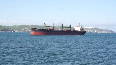 Goes to the port Vídeo Stock 77609933