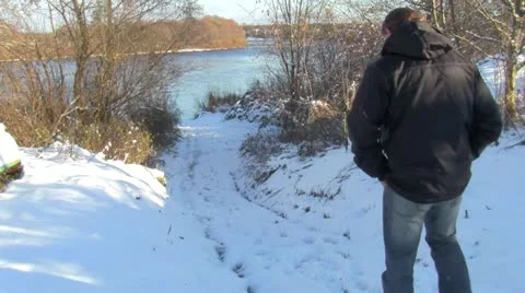 Goes towards the river Video stock 12410521