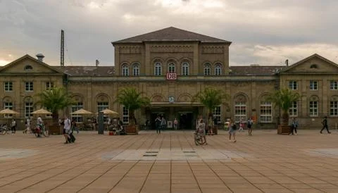 Goettingen train station Stock Photos