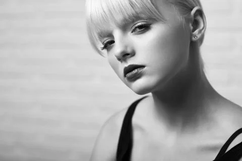 Gogeous blonde model posing sensually Stock Photos