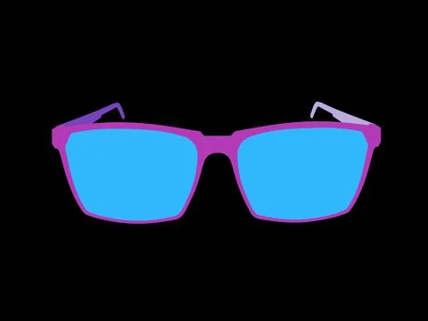 Goggle With Beautiful Color In Plain Background Stock Illustration
