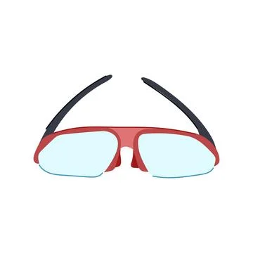 Goggle safety goggles cartoon vector illustration Stock Illustration