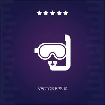Goggle vector icon Stock Illustration