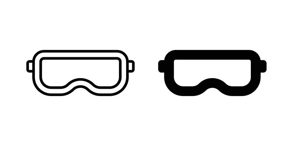 Goggles icon graphic element. web icon set 库存插图