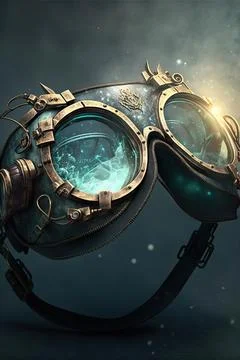 Goggles of object reading Stock Illustration