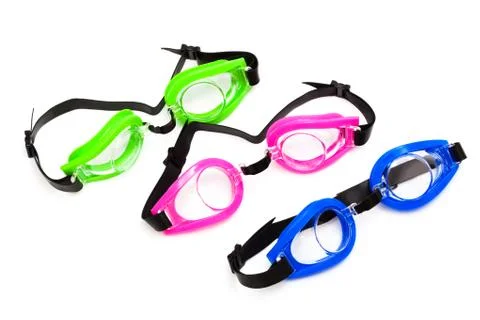 Goggles for swimming Foto stock