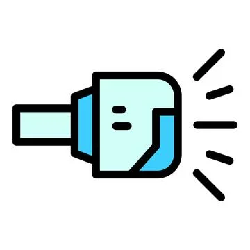 Goggles visualization icon vector flat Stock Illustration
