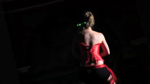 Gogo dancing in a disco. Show dance Stock Footage 25852360