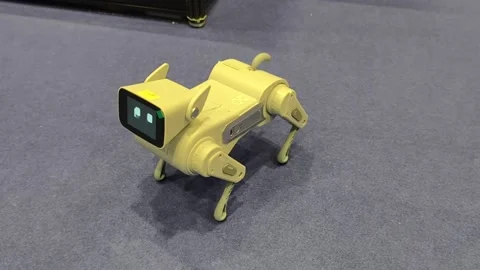 Gogobot D1, an AI-powered robot dog Stock-Footage 338319480