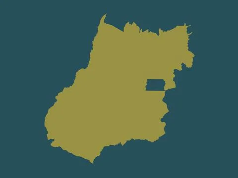 Goias, Brazil. Solid color shape 스톡 일러스트